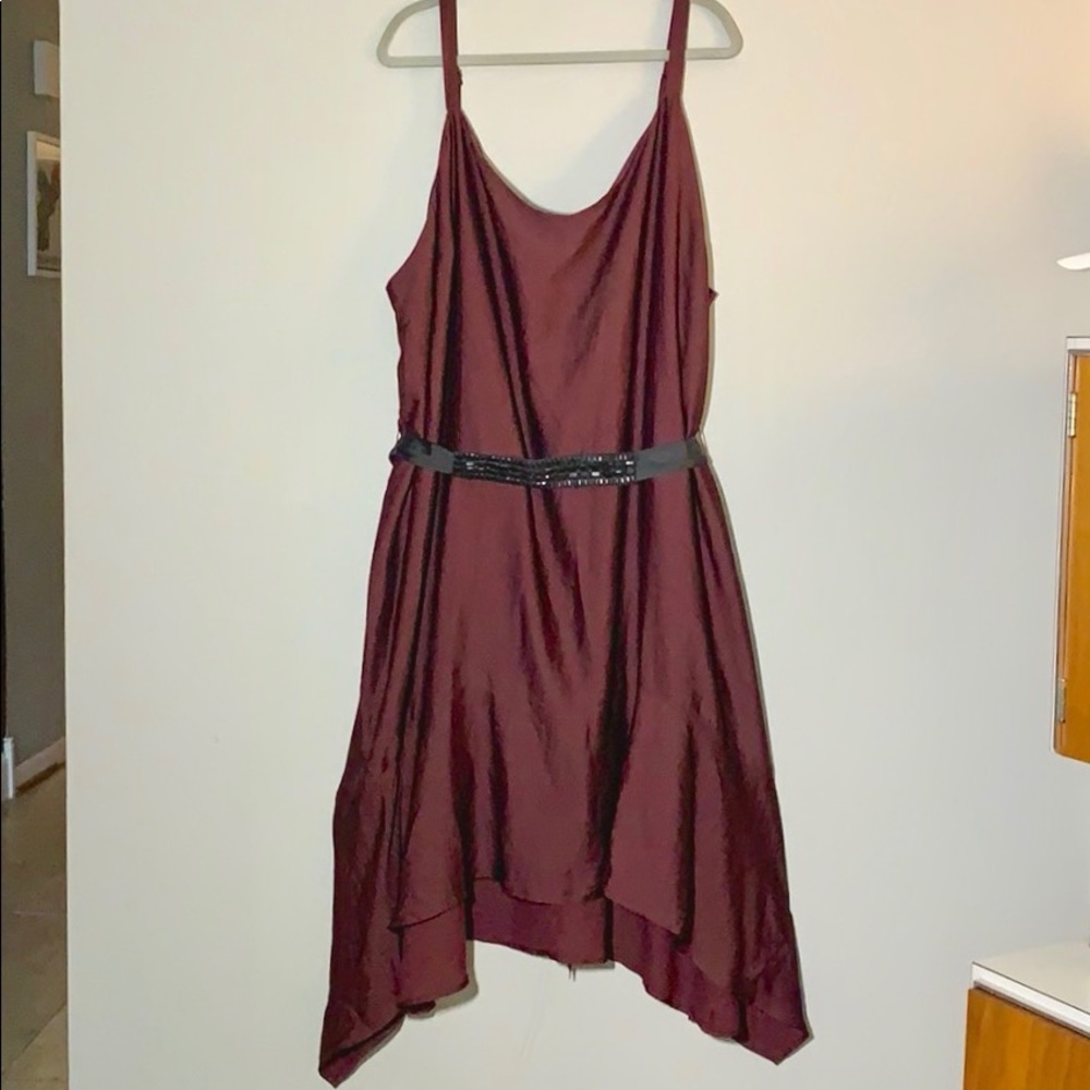 💗 Stunning berry/maroon colored silk dress 💗